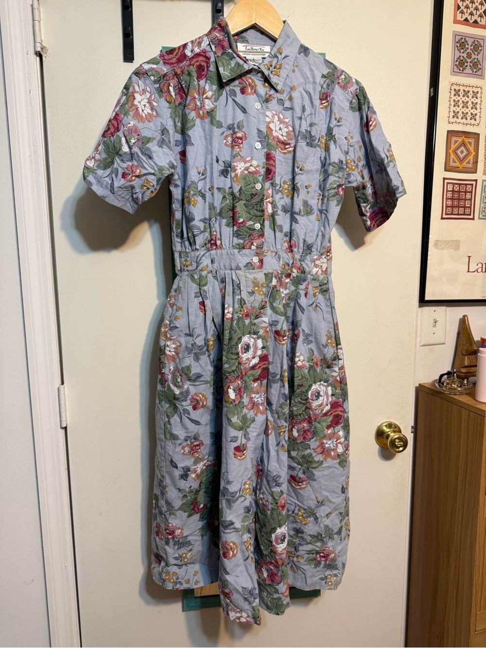 Vintage 💕 Blue Floral Talbots Dress